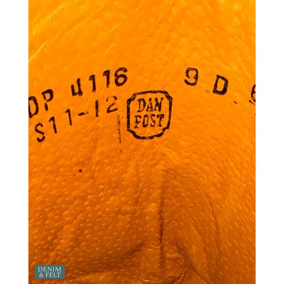 NEW Dan Post Smooth Ostrich Cowboy Boots Cognac Square Toe Western Cowboy 9 D main image 7